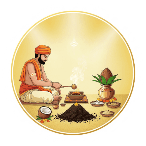 Sacred Bhumi Puja foundation blessing ceremony in Bangalore