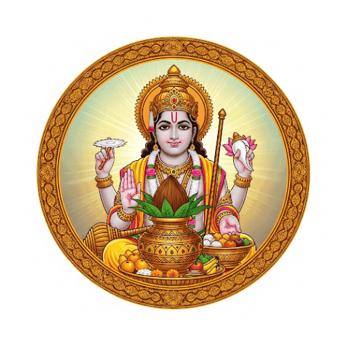 Shri Satyanarayan Puja setup with banana stems, Kalash, and Panchamrit in Bangalore