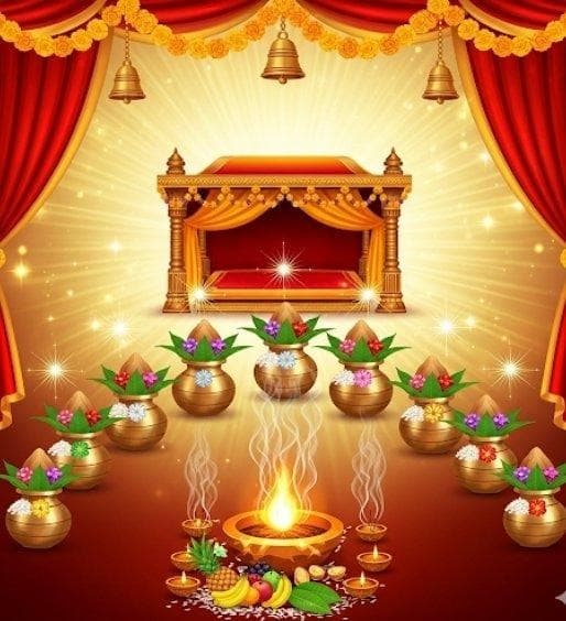 Navgrah Shanti Puja Yantra and sacred flame offerings in Bangalore